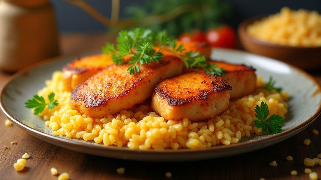 Rice with juicy and irresistible chicken