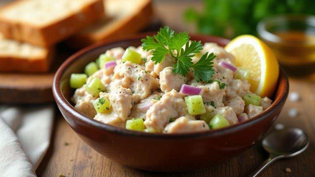 Delicious and creamy tuna salad