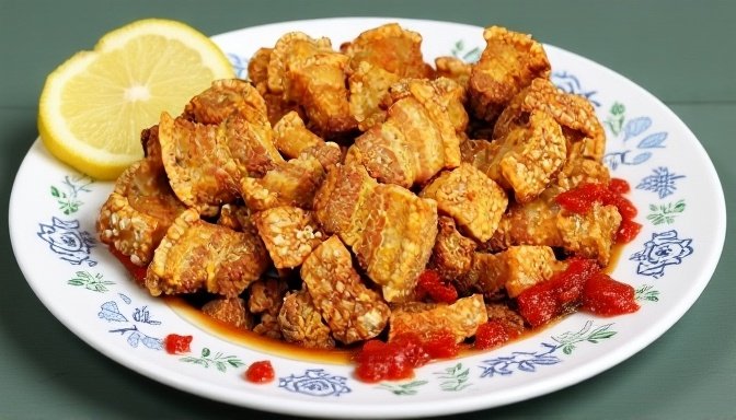 Irresistible crispy pork rinds cooked in an air fryer.