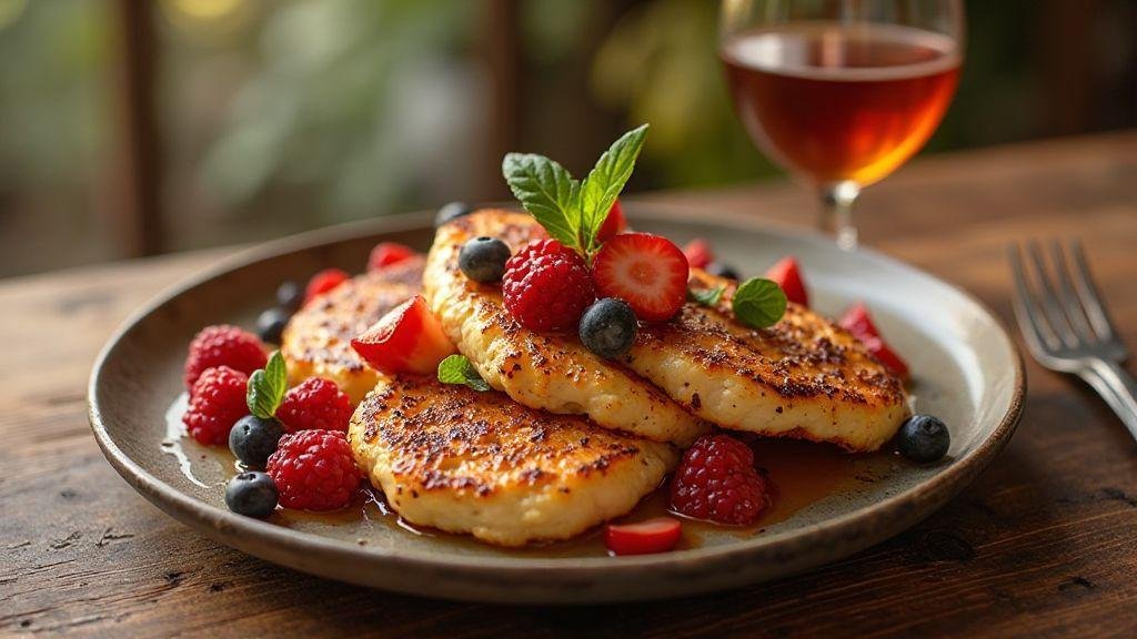 Oatmeal pancake ready in ten minutes