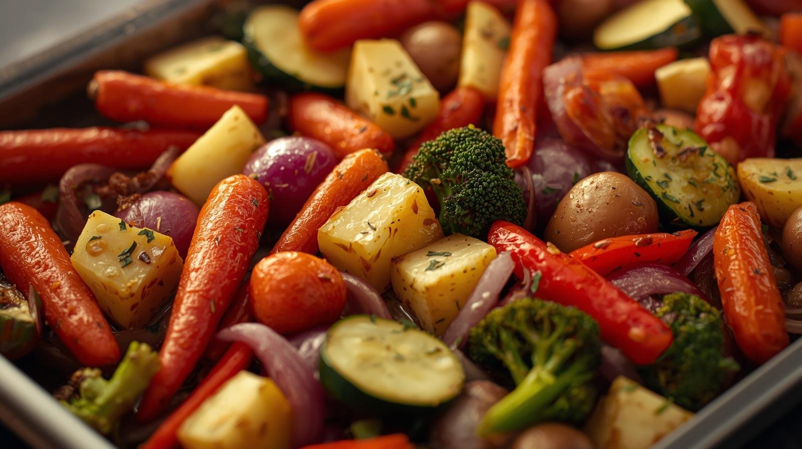 Roasted vegetables with herbs