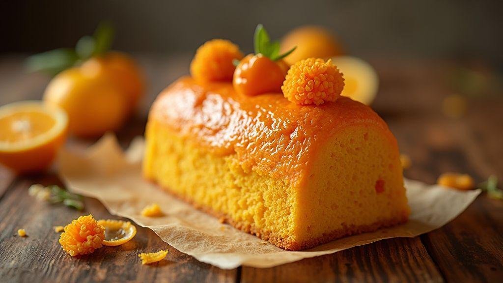 Irresistibly soft and moist orange cake, ready in the microwave without a mixer, using ingredients from your pantry.