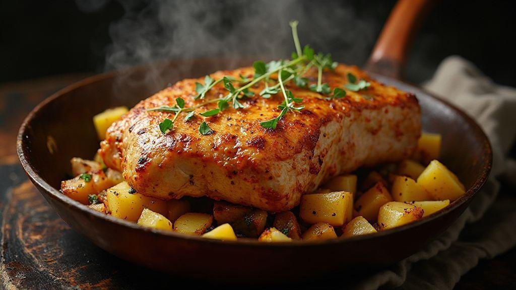 Juicy and irresistible roasted Chester chicken